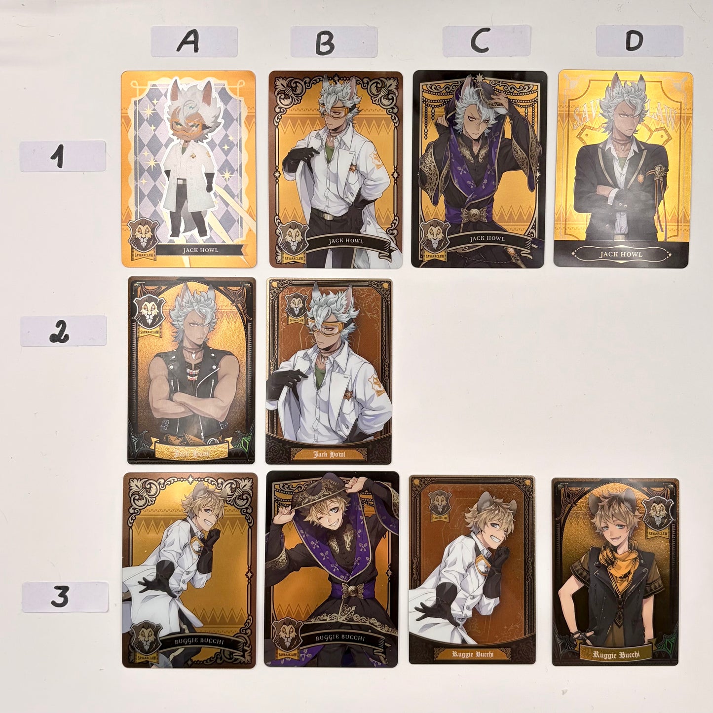 Twisted Wonderland Jack Howl & Ruggie Bucchi Trading Cards