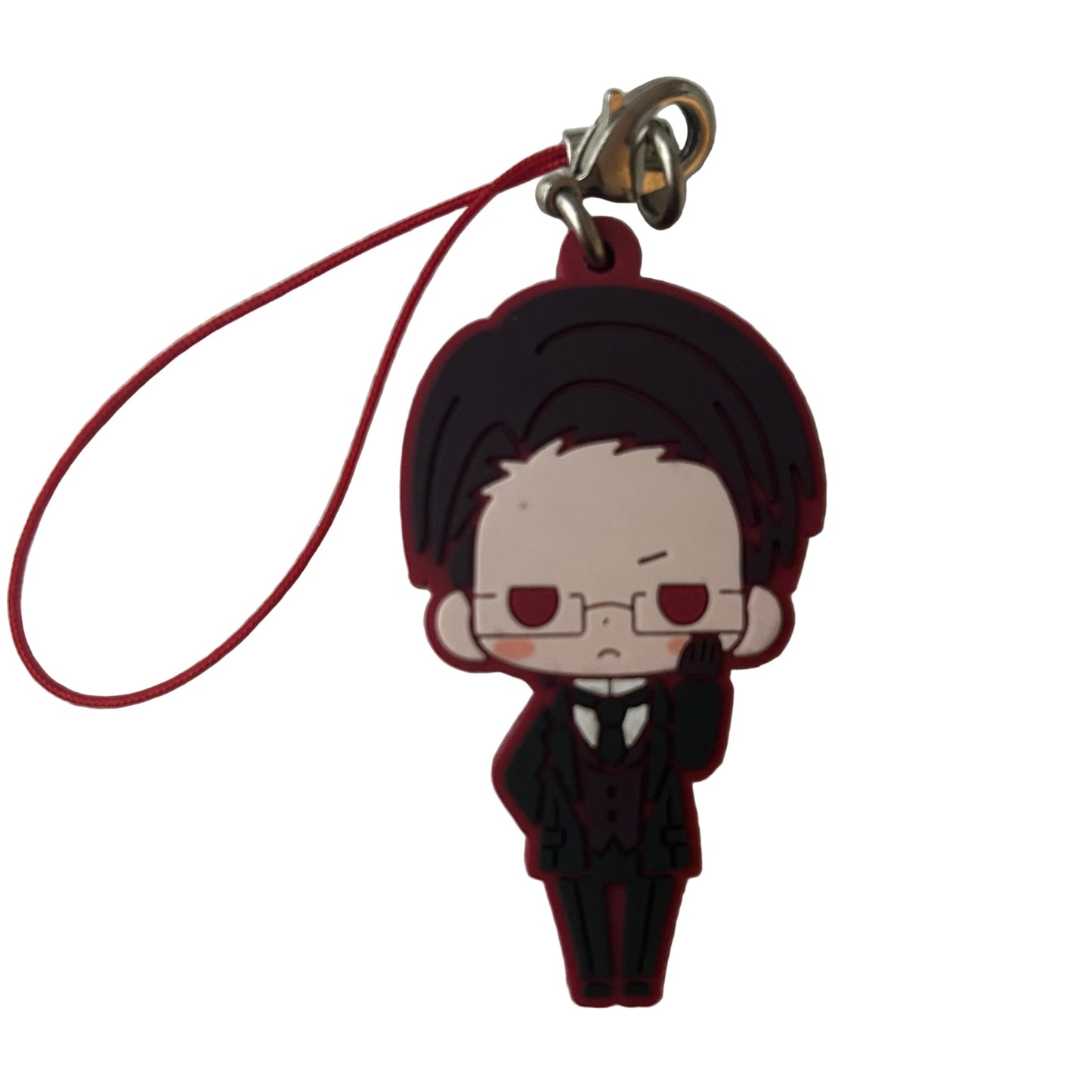 Black Butler William T. Spears Rubber Strap Keychain