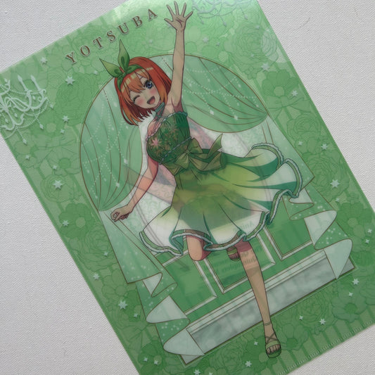 Quintessential Quintuplets Yotsuba Nakano Clear File