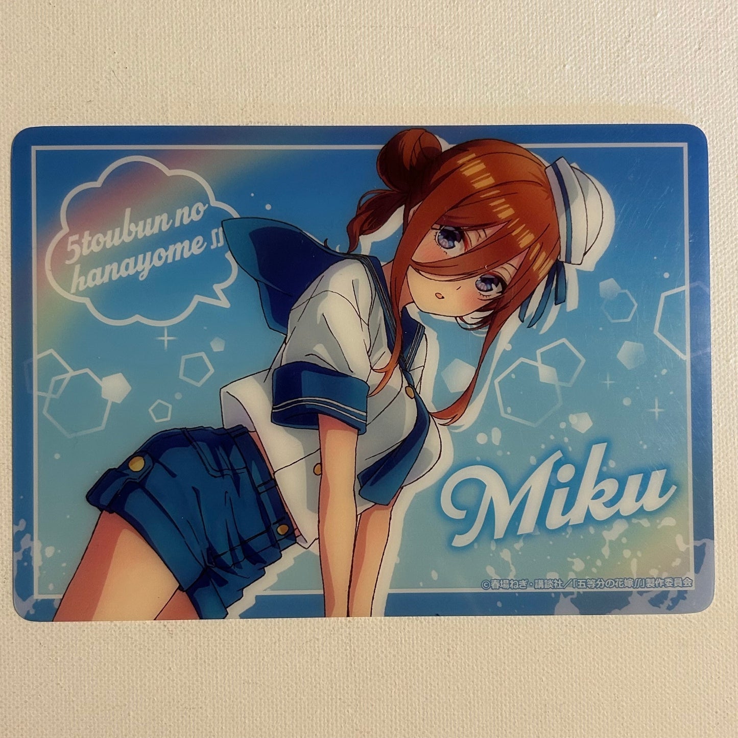 Quintessential Quintuplets Miku Nakano Pencil Board