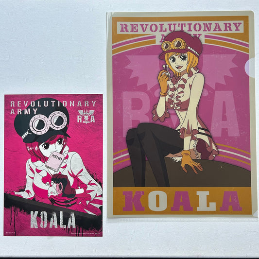 One Piece Koala Clear File + Sticker Set
