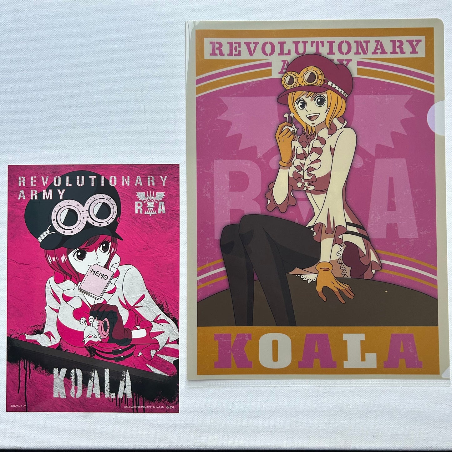 One Piece Koala Clear File + Sticker Set