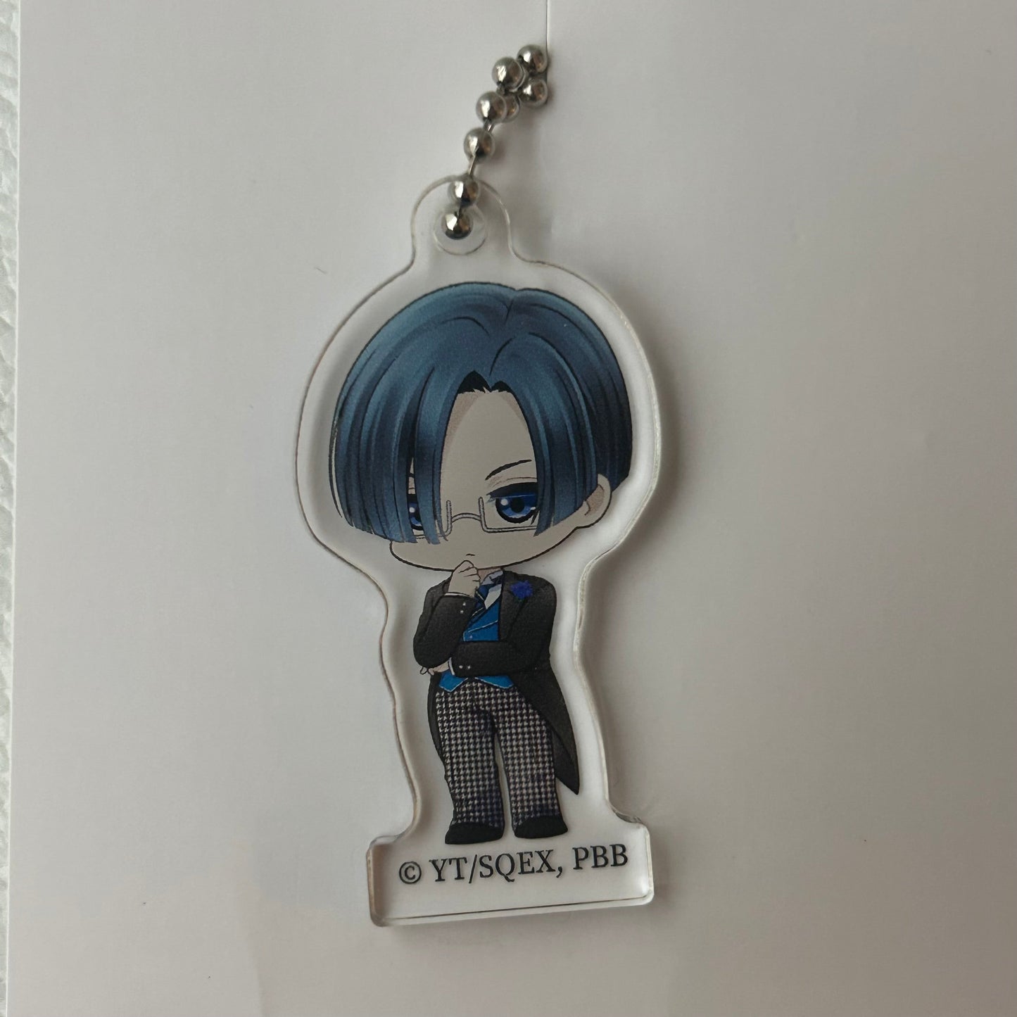 Black Butler Lawrence Bluewer Acrylic Keychain