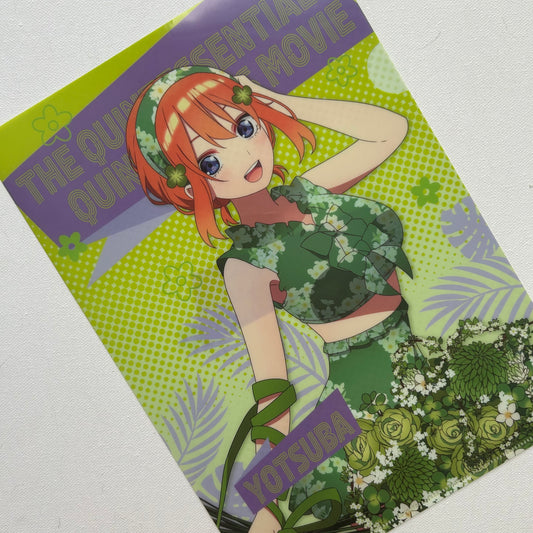 Quintessential Quintuplets Yotsuba Nakano Clear File