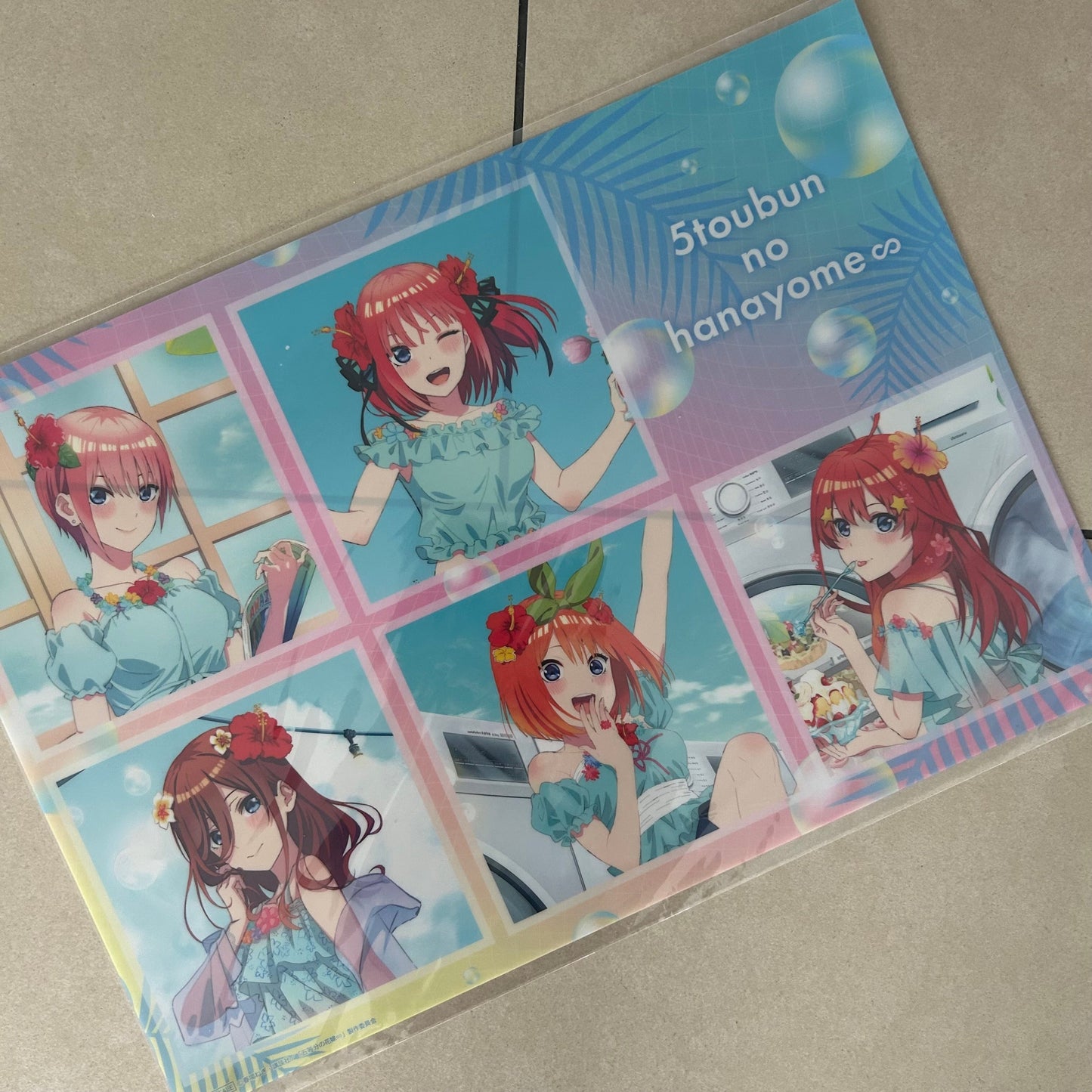 Quintessential Quintuplets PVC Clear Poster