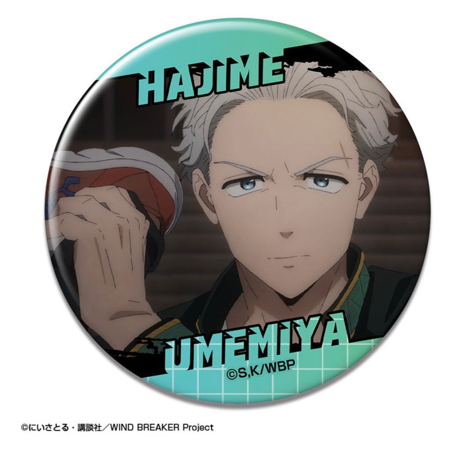 Wind Breaker Hajime Umemiya Button