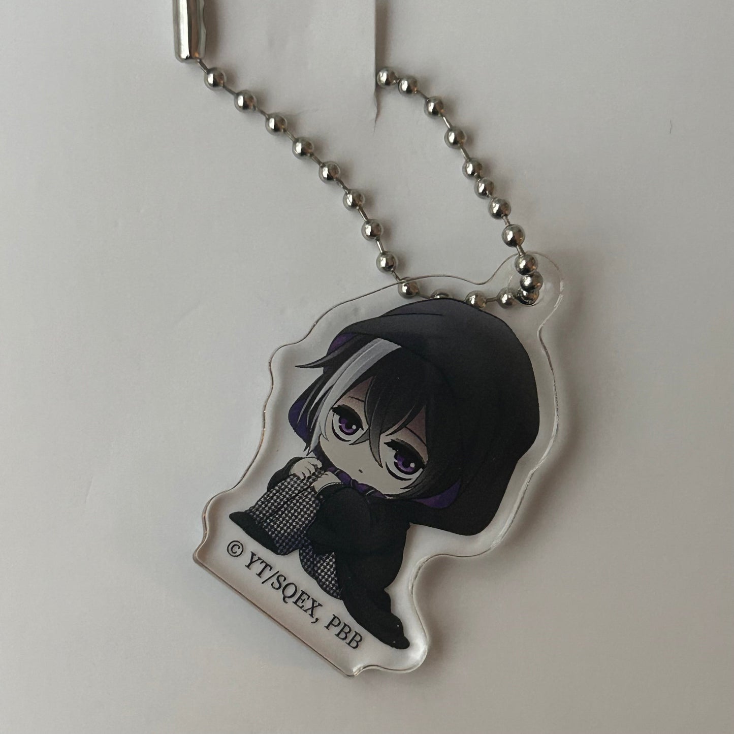 Black Butler Violet Acrylic Charm