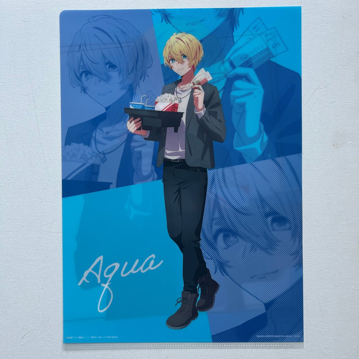 Oshi No Ko Aqua Hoshino Clear File + Sticker