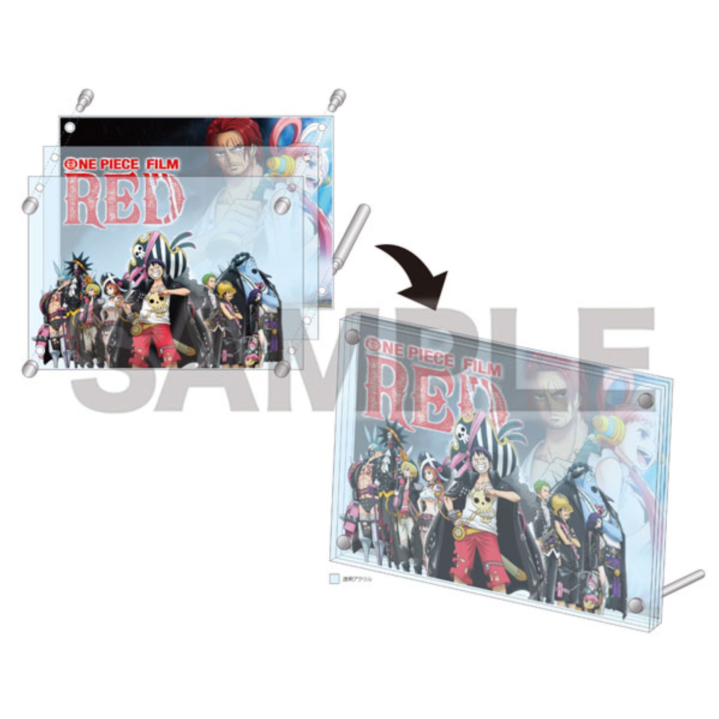 One Piece Film Red Limited Edition Diorama Acryl Board