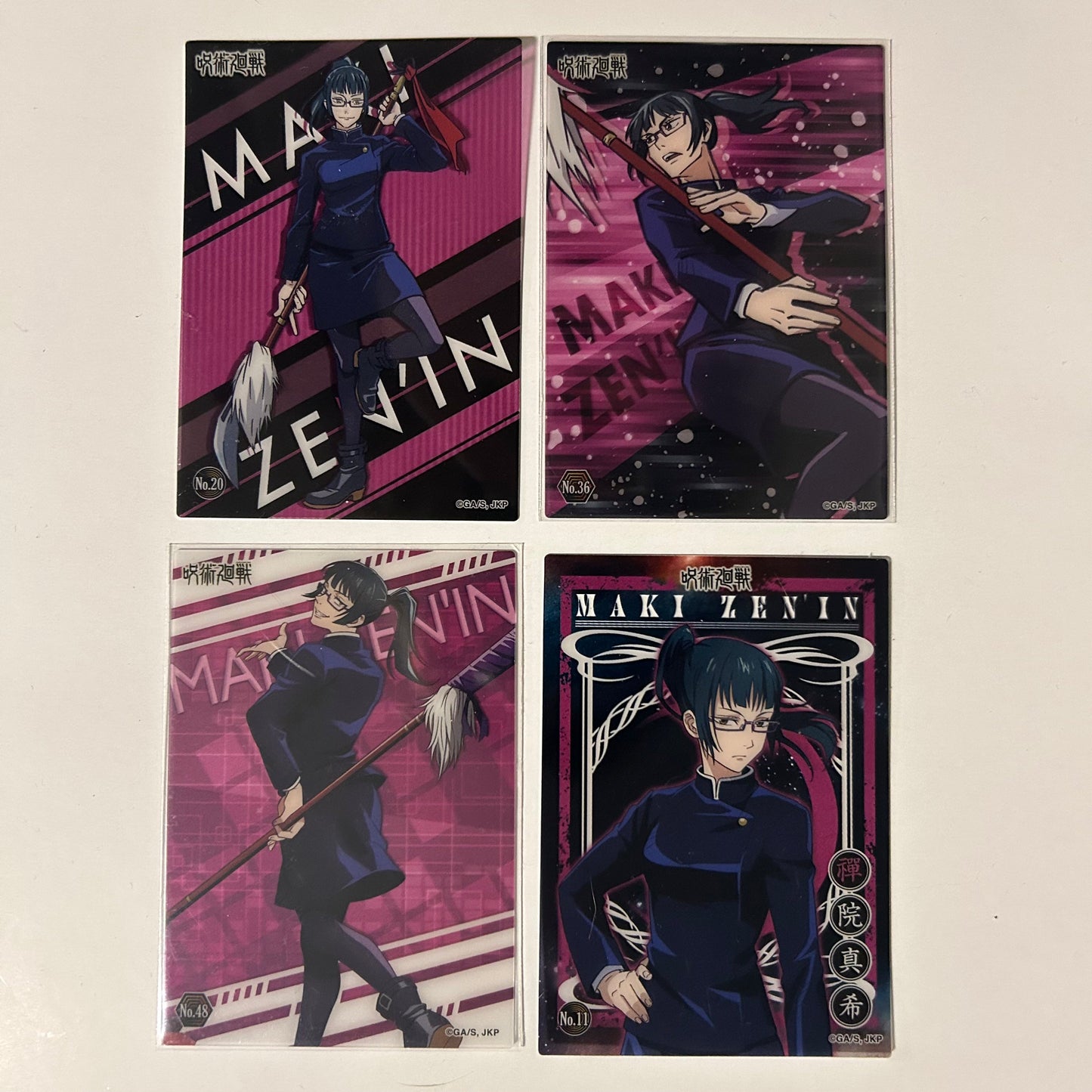 Jujutsu Kaisen Maki Zenin Acrylic Card Set