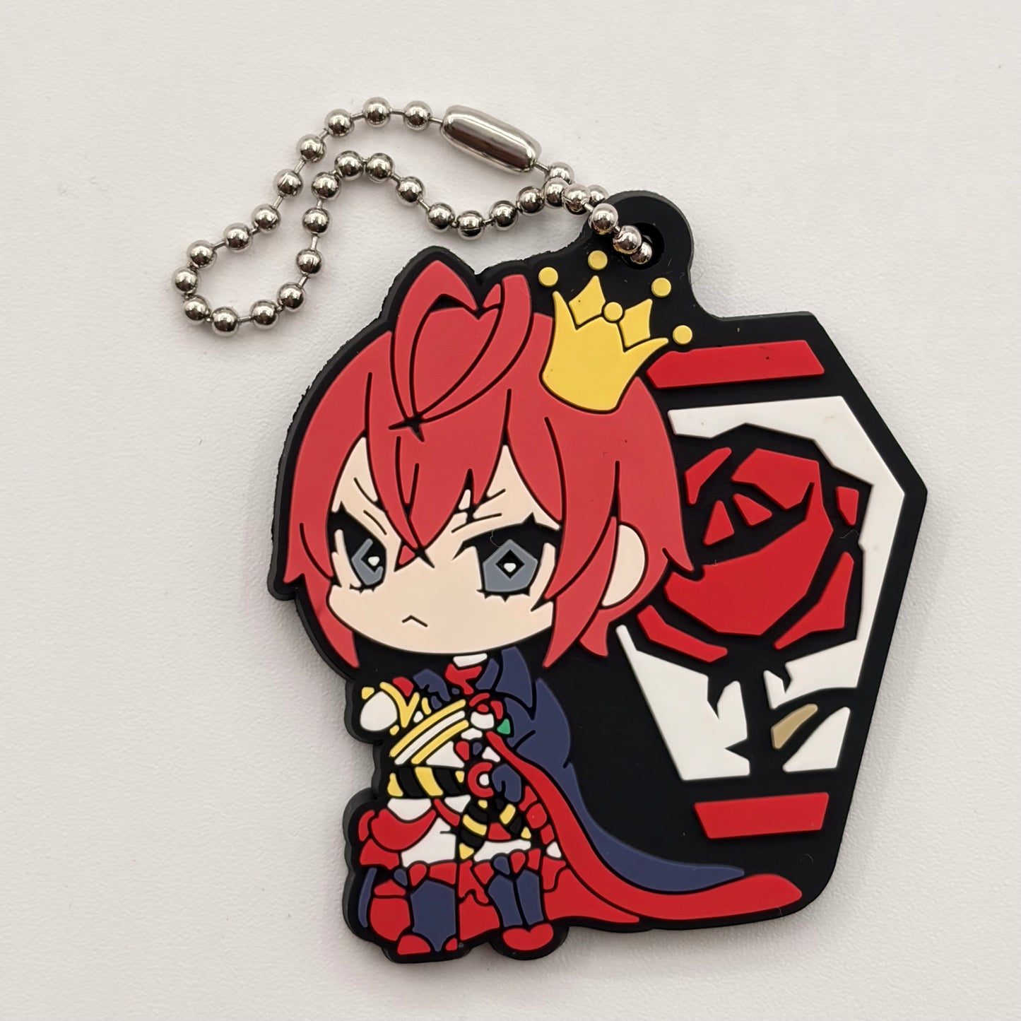 Twisted Wonderland Riddle Rosehearts Rubber Strap Anhänger