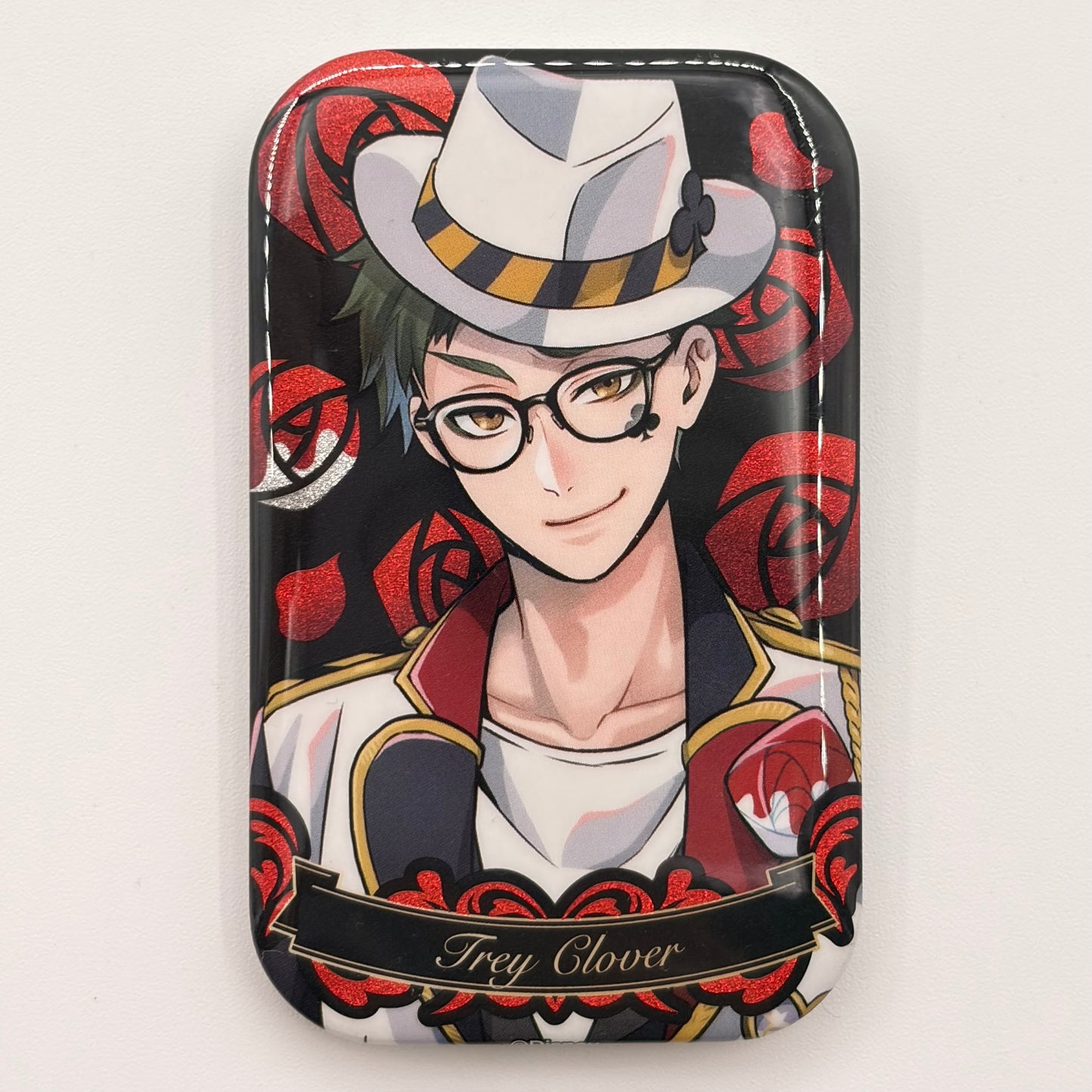 Twisted Wonderland Trey Clover Button