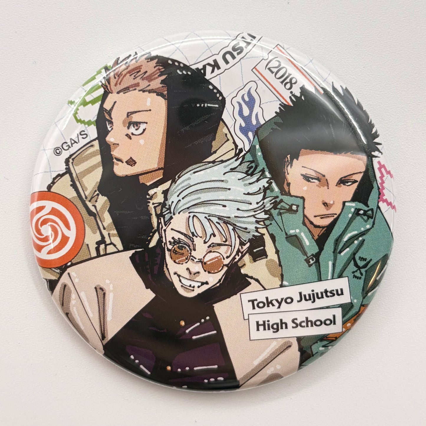 Jujutsu Kaisen, Gojo & Yuji & Megumi, Button