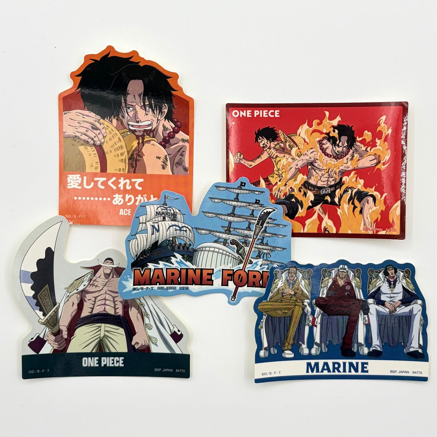 One Piece Marineford Sticker Set