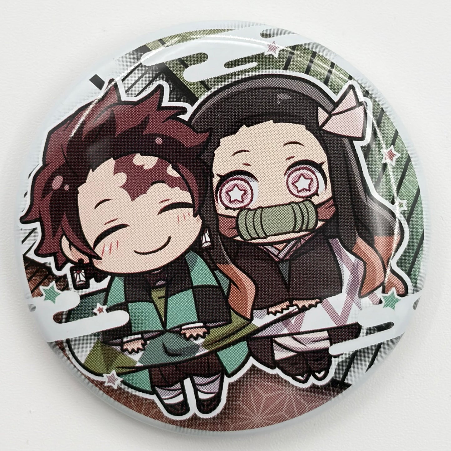 Demon Slayer Nezuko & Tanjiro Button