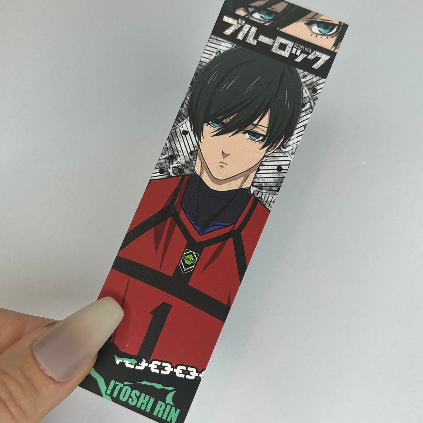 Blue Lock Itoshi Rin Lesezeichen Karte