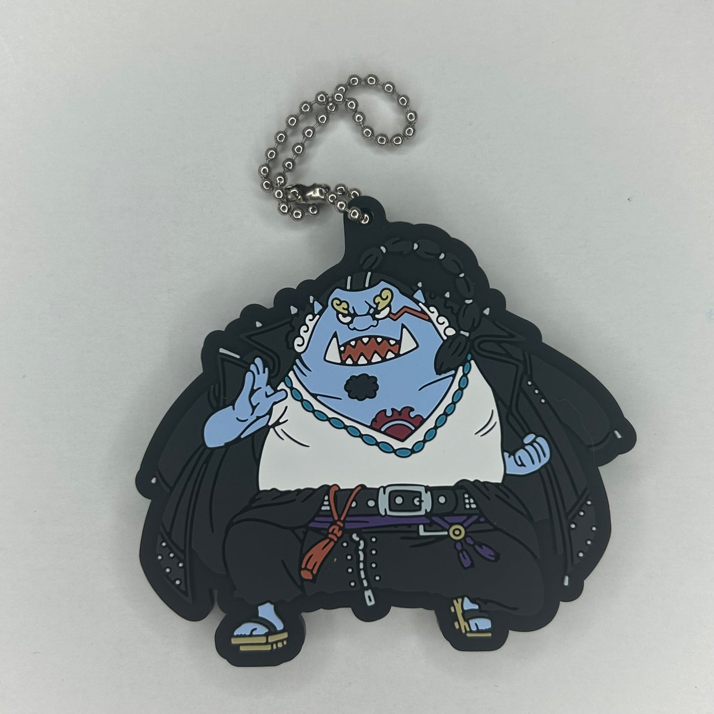 One Piece Jinbei Rubber Strap Keychain