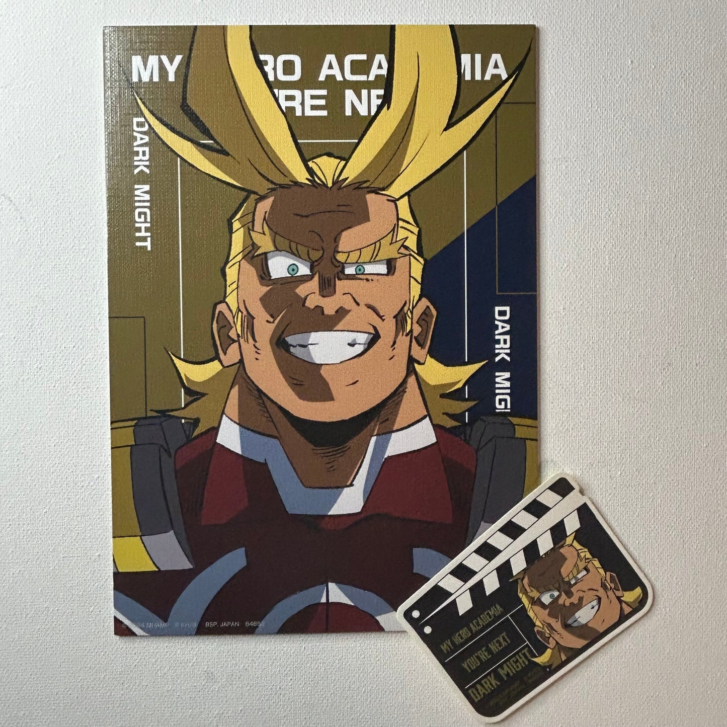 My Hero Academia Dark Might Shikishi + Sticker