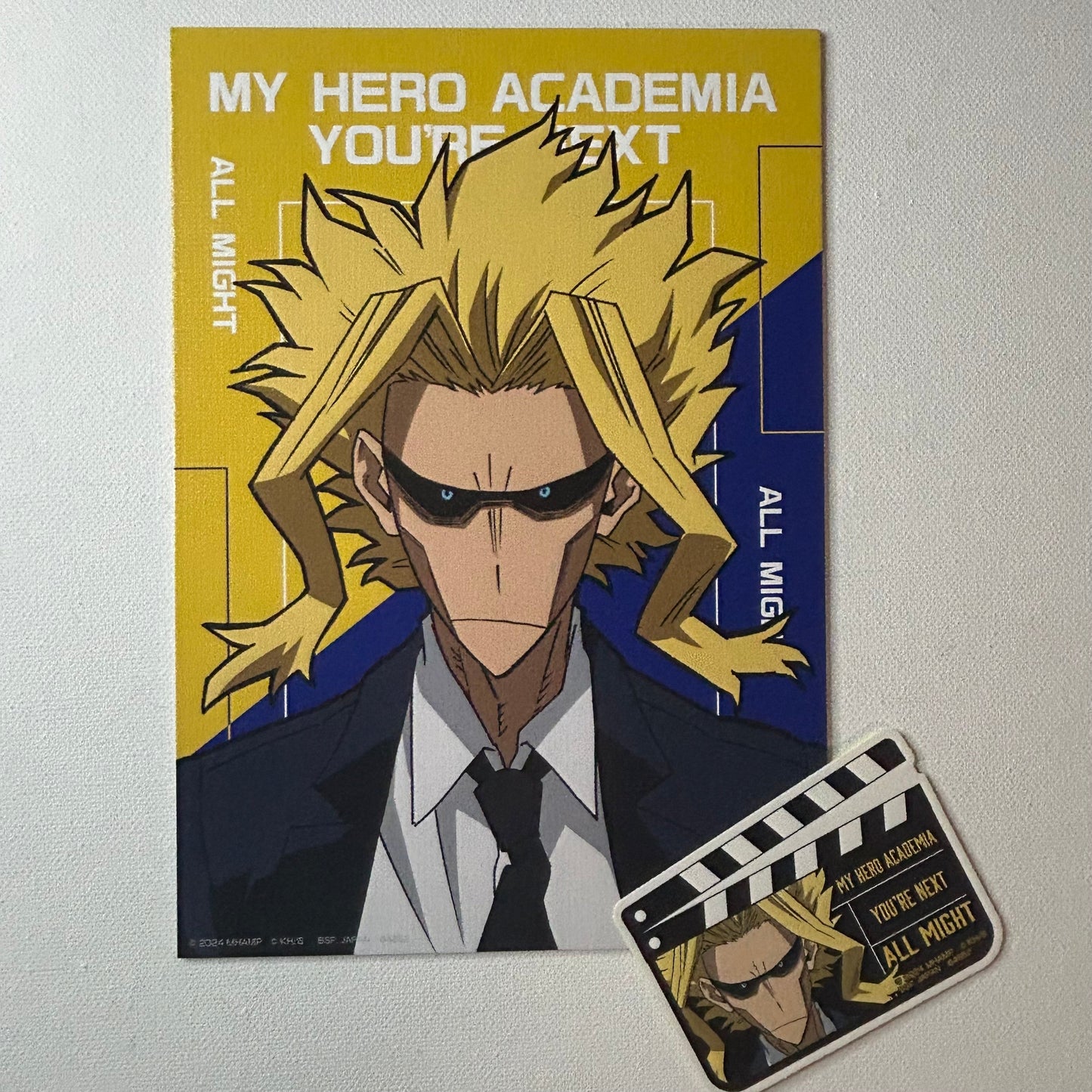 My Hero Academia All Might Shikishi + Sticker