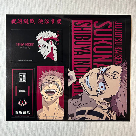 Jujutsu Kaisen Sukuna Sticker Set