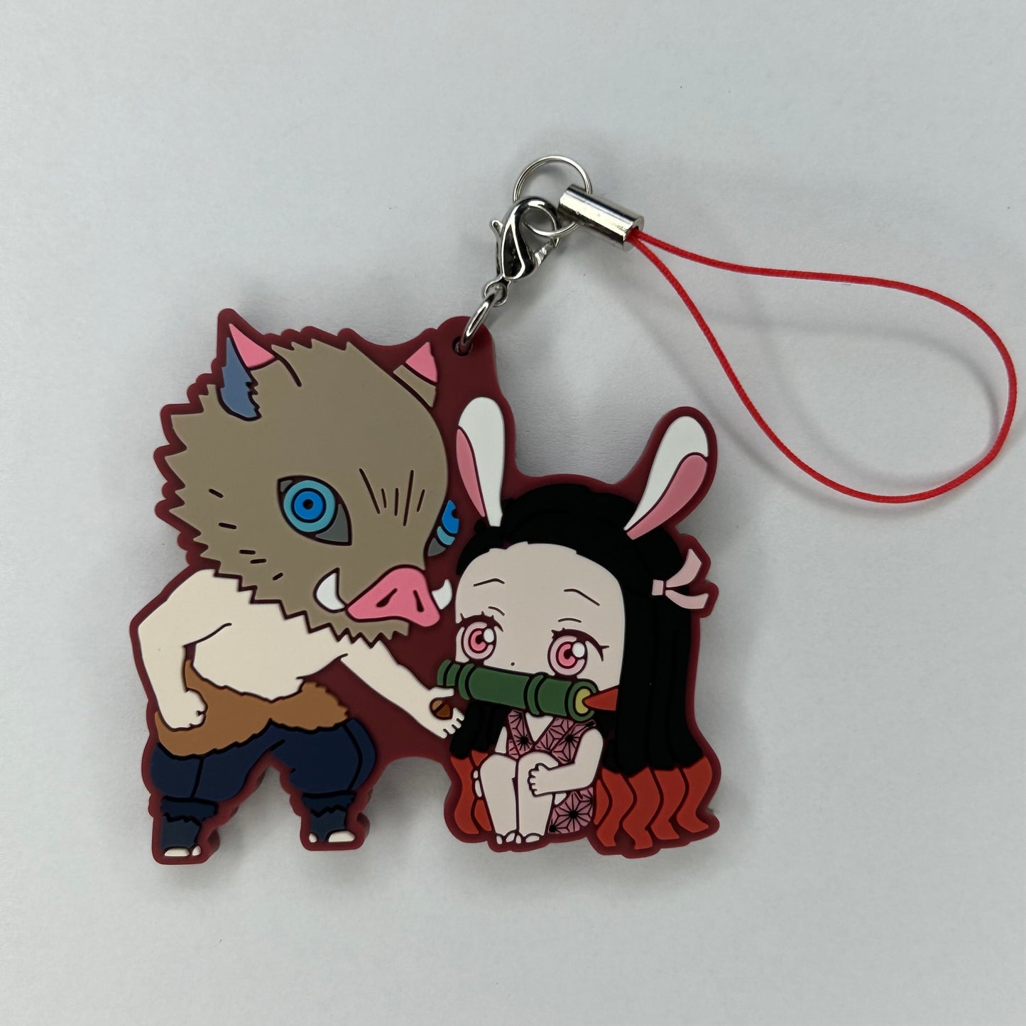 Demon Slayer Nezuko / Inosuke Rubber Strap Keychain
