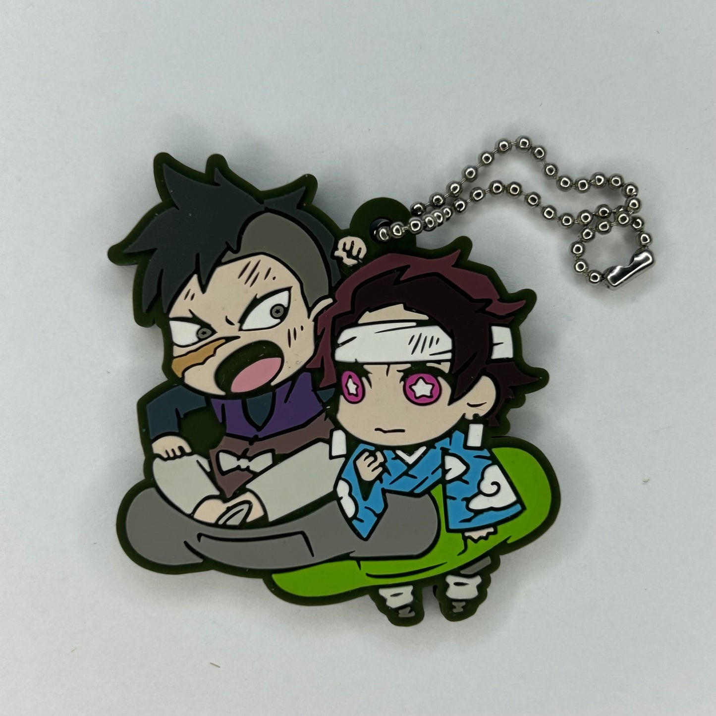 Demon Slayer Tanjiro Kamado / Genya Rubber Strap Keychain