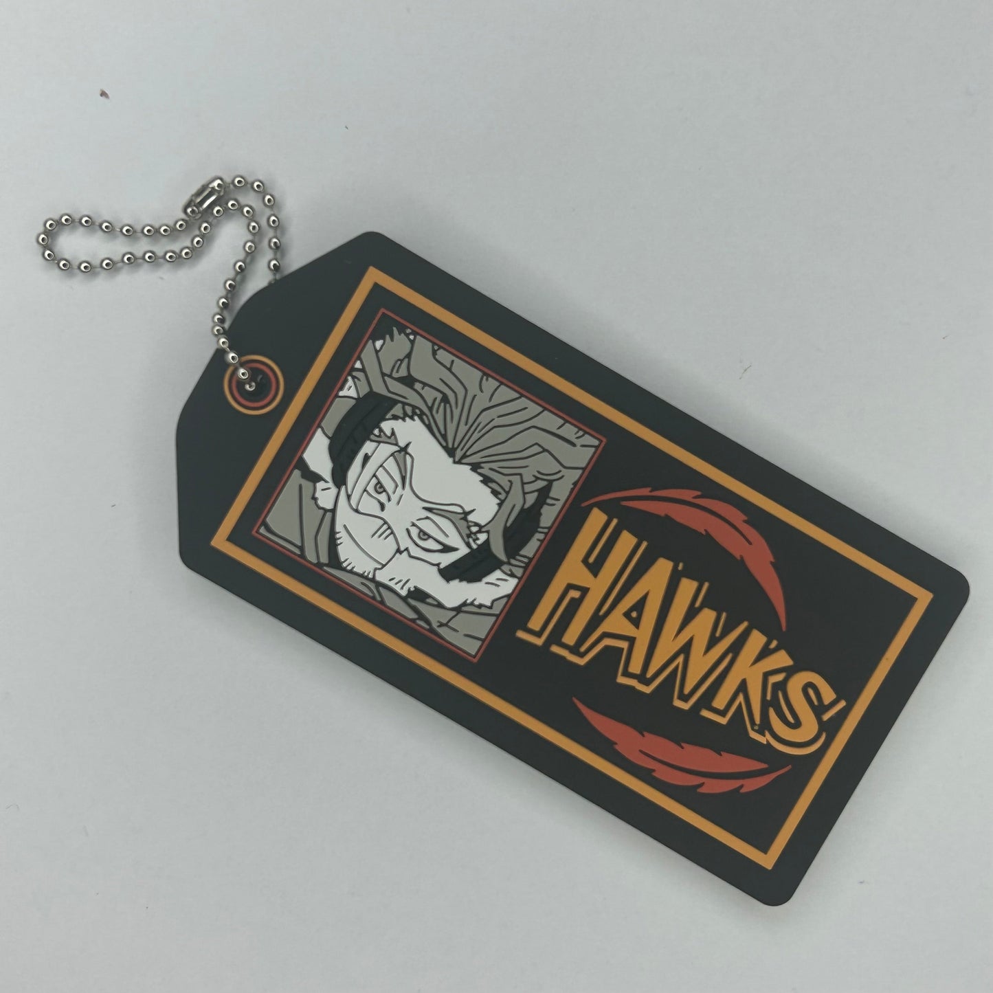 My Hero Academia Hawks Rubber Strap Keychain