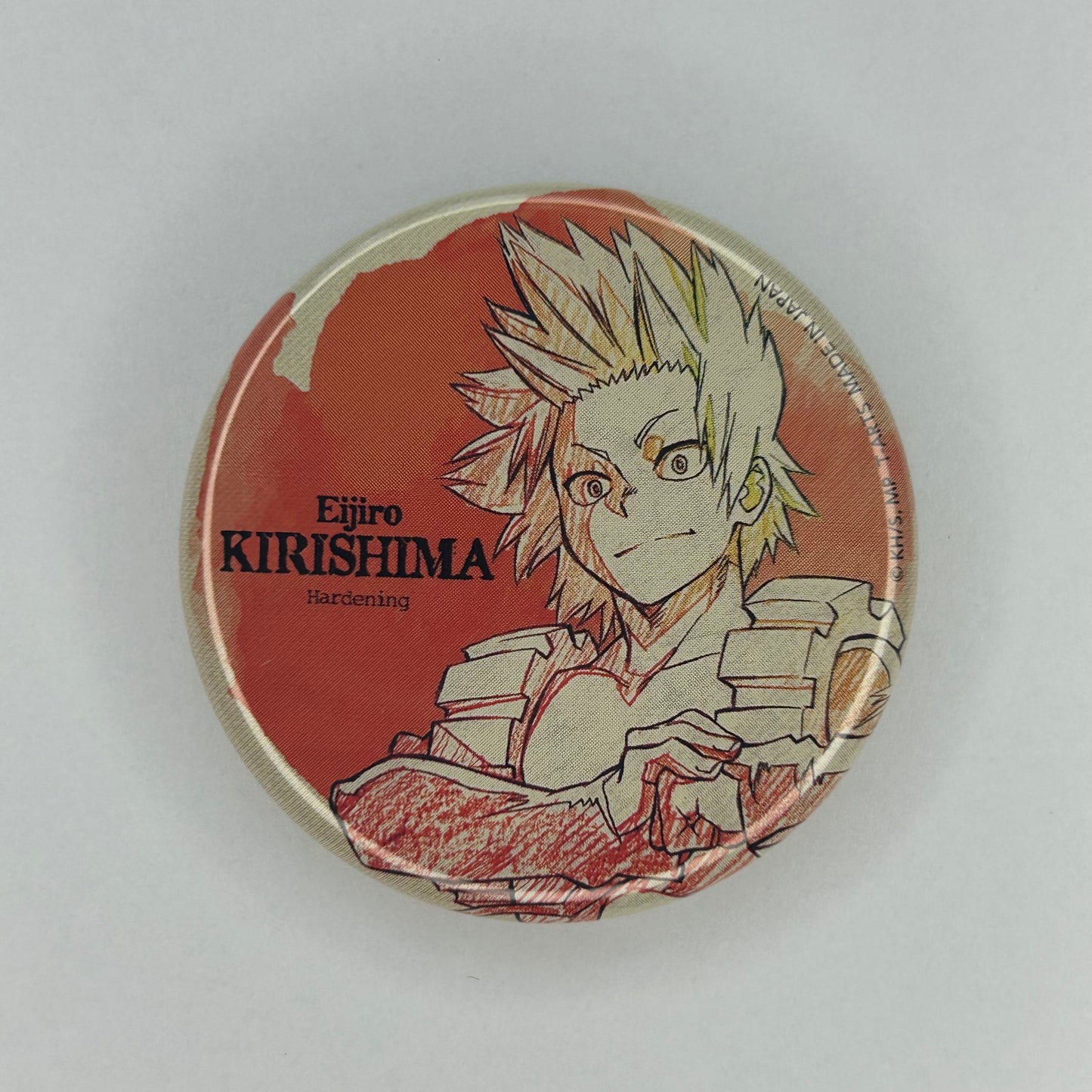 My Hero Academia Eijiro Kirishima Button