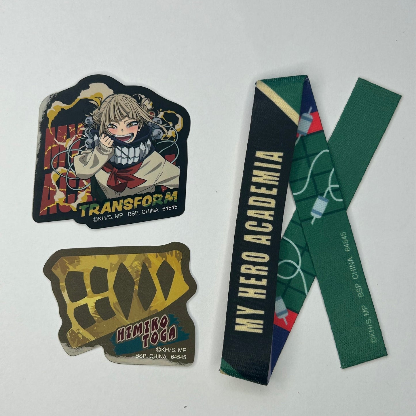 My Hero Academia Himiko Toga Bracelet + Sticker Set