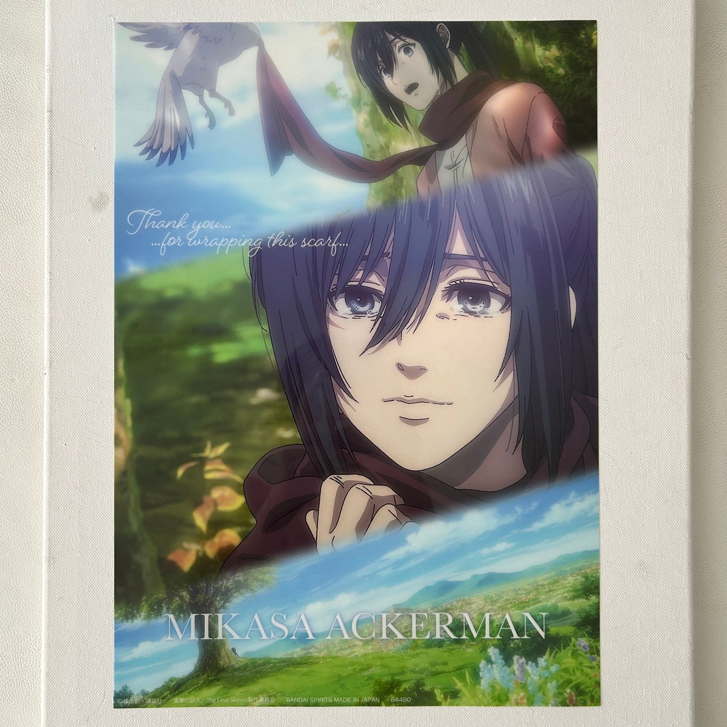 Attack On Titan Mikasa Ackerman Clear Poster