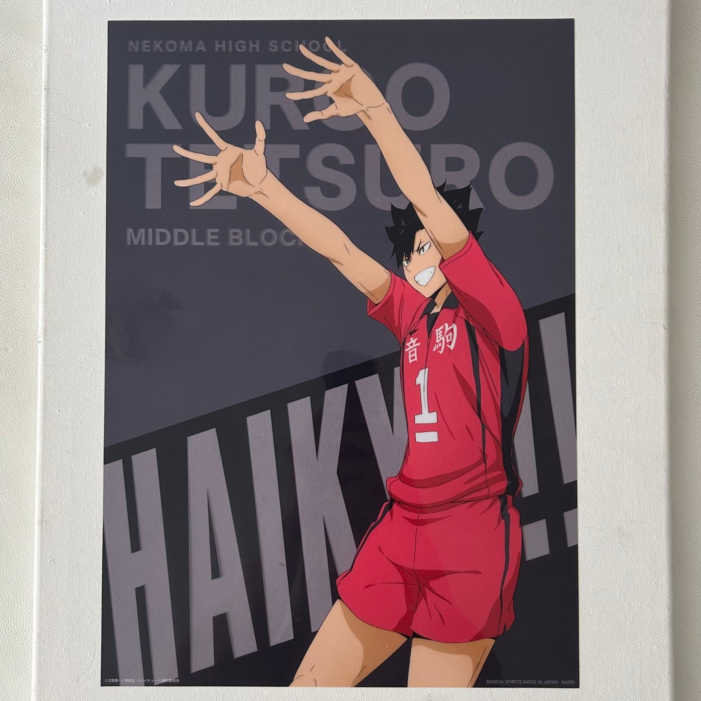 Haikyu! Tetsuro Kuroo Clear Poster