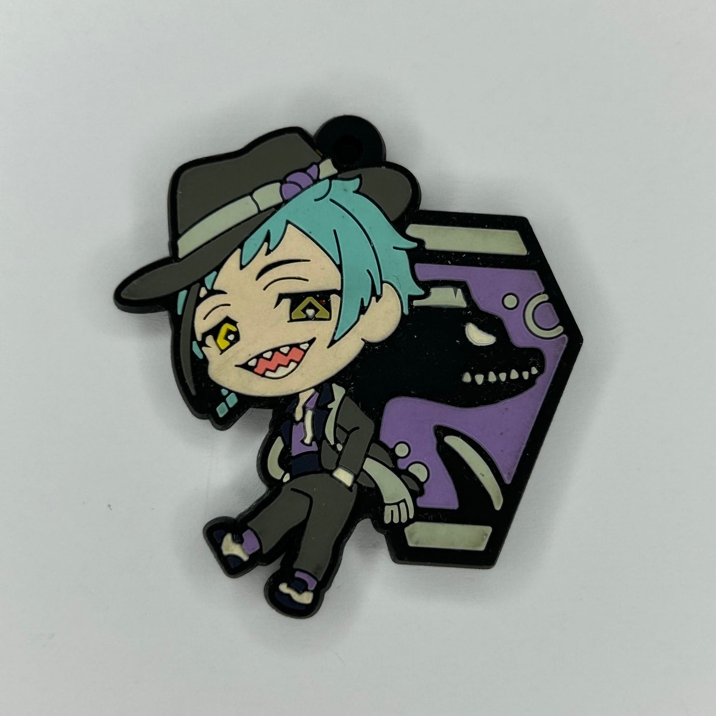 Twisted Wonderland Floyd Leech Rubber Strap Keychain