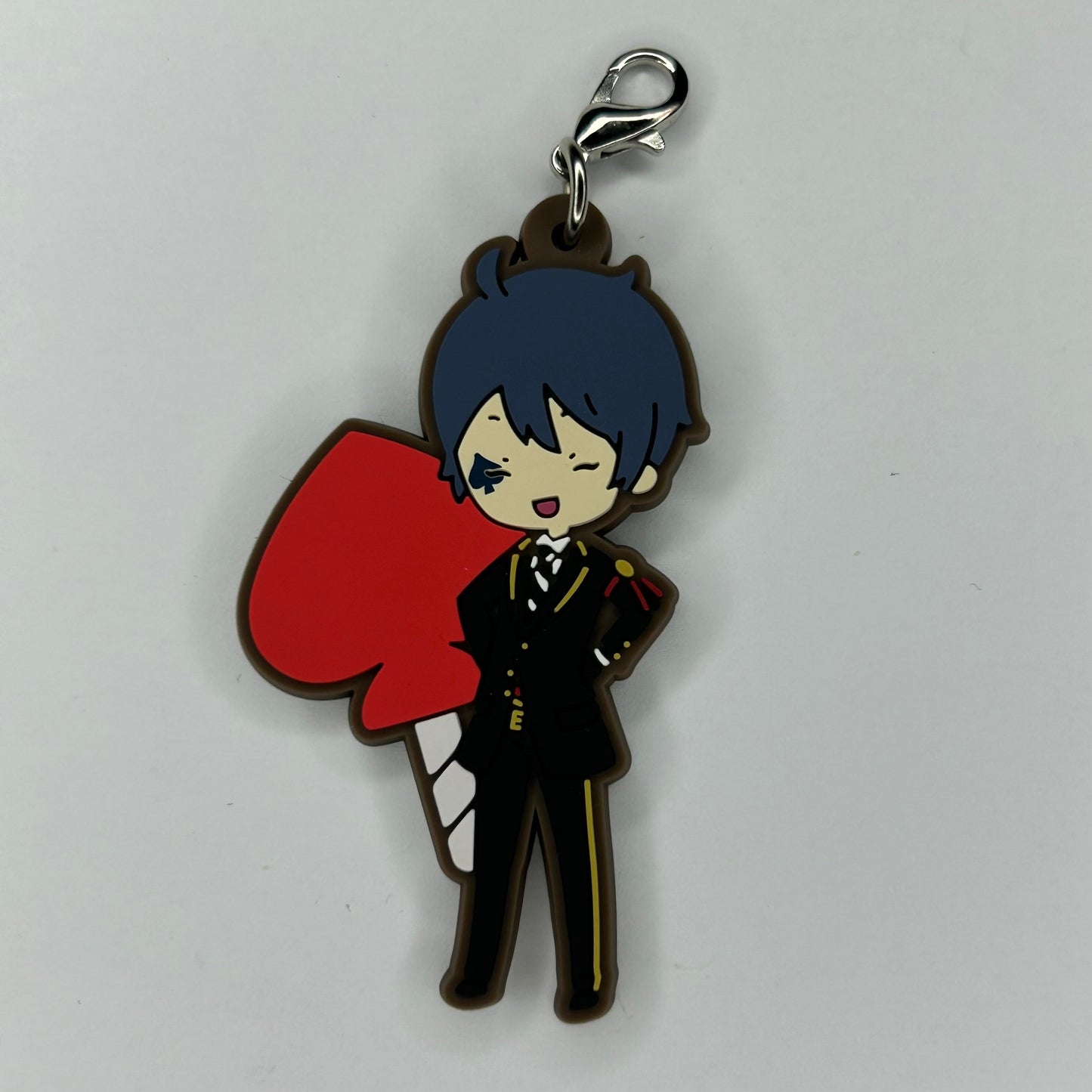 Twisted Wonderland Deuce Spade Rubber Strap Charm