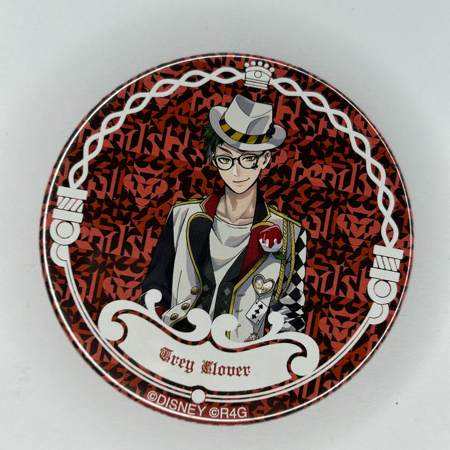 Twisted Wonderland Trey Clover Button