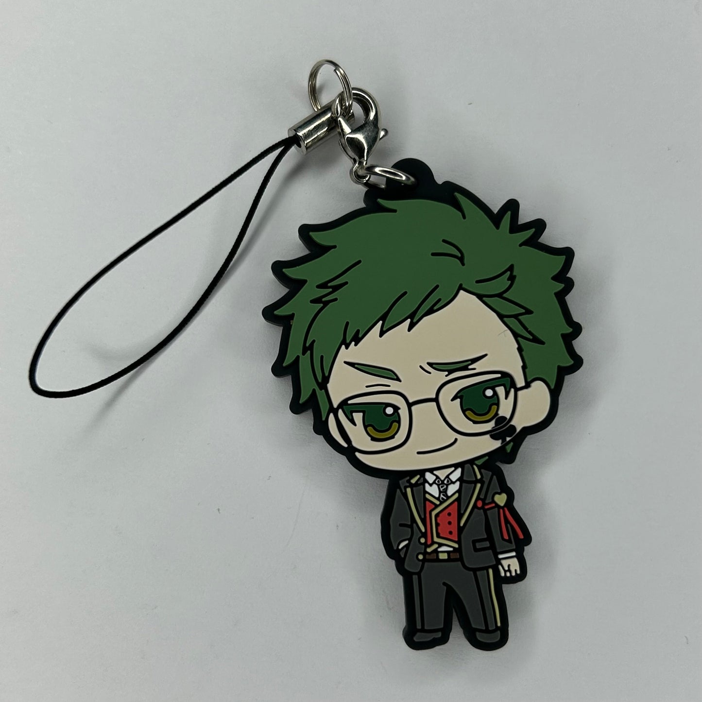 Twisted Wonderland Trey Clover Rubber Strap Anhänger