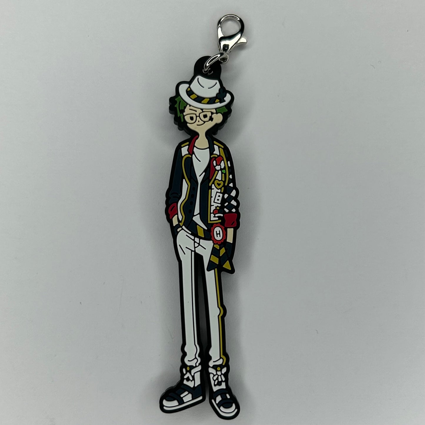 Twisted Wonderland Trey Clover Rubber Strap Anhänger