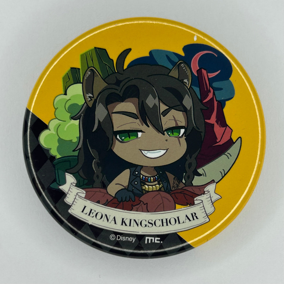 Twisted Wonderland Leona Kingscholar Button