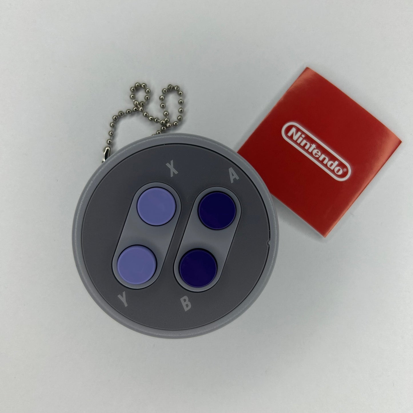 Nintendo Gacha Controller Collection SNES ABXY Color B Keychain