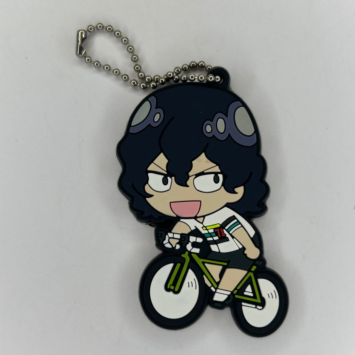 Yowamushi Pedal Junta Teshima Rubber Strap Keychain