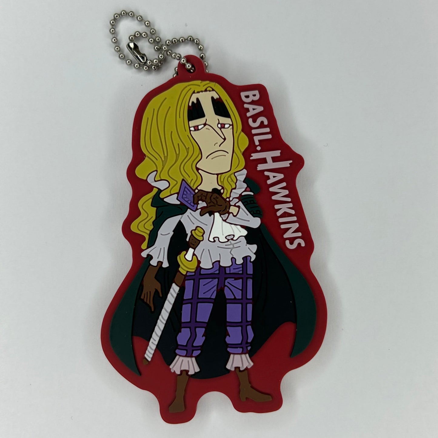 One Piece Basil Hawkins Rubber Strap Anhänger