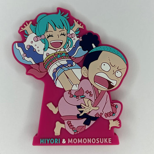 One Piece Hiyori & Momonosuke Rubber Ständer