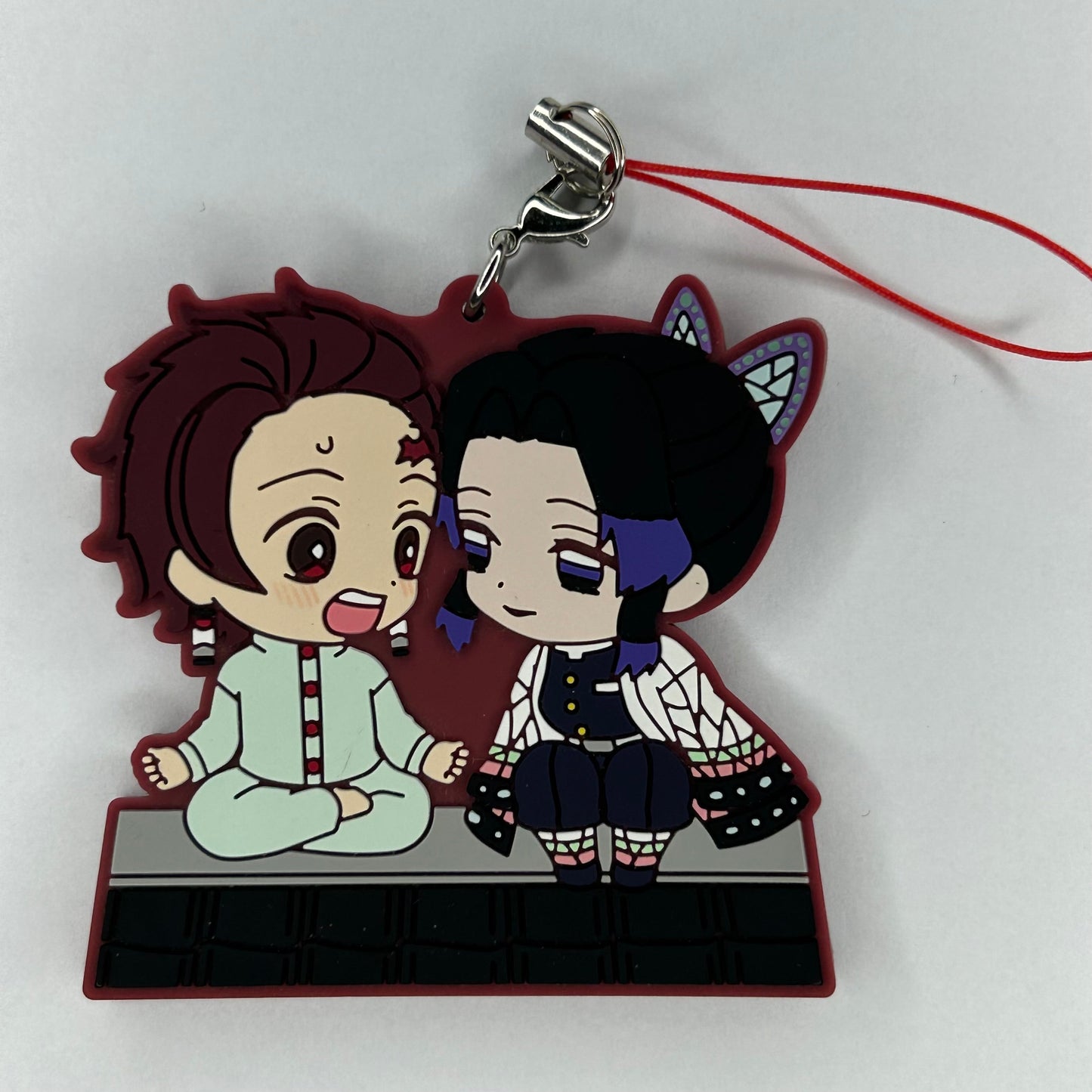 Demon Slayer Tanjiro & Shinobu Rubber Strap Keychain