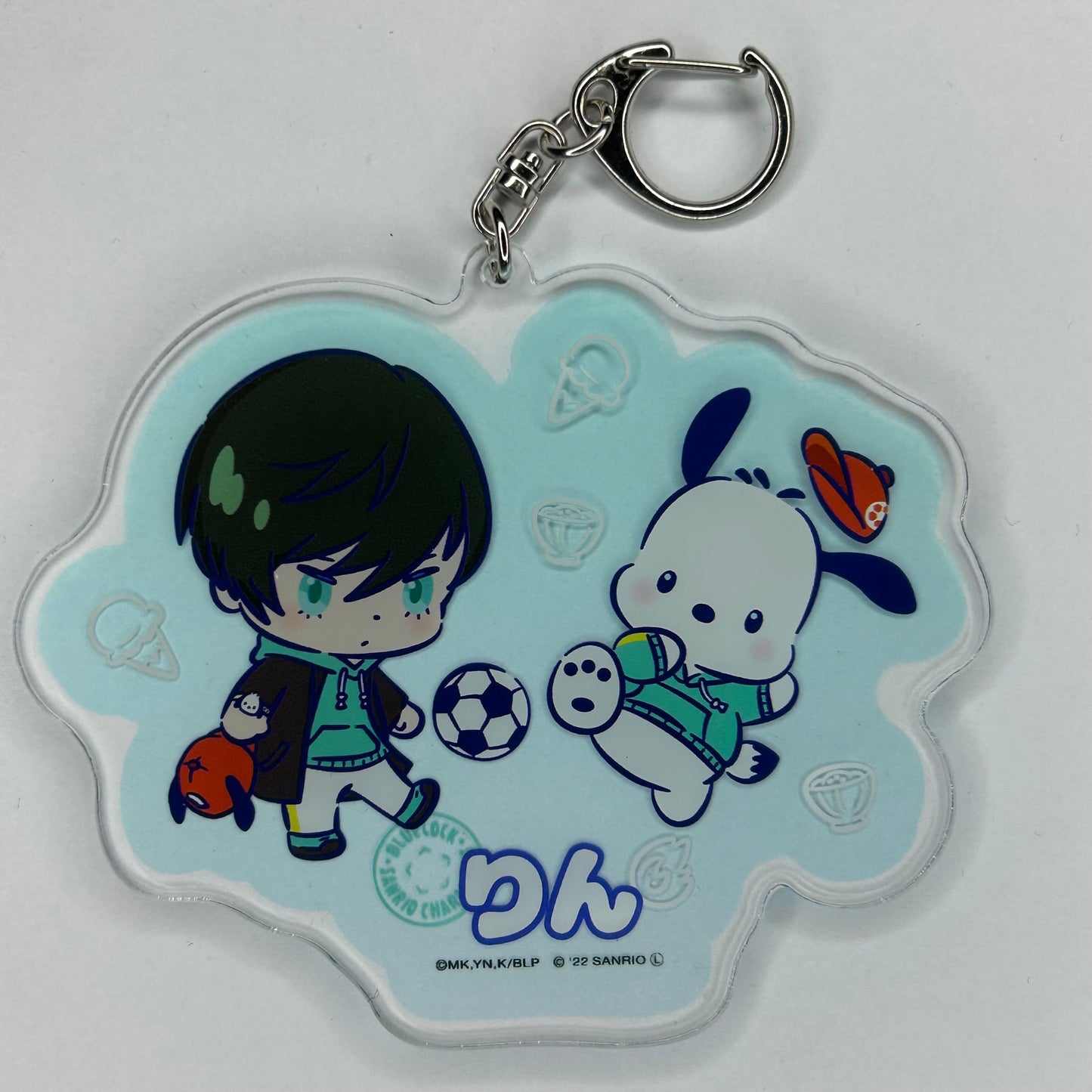 Blue Lock Rin x Sanrio Acrylic Keychain