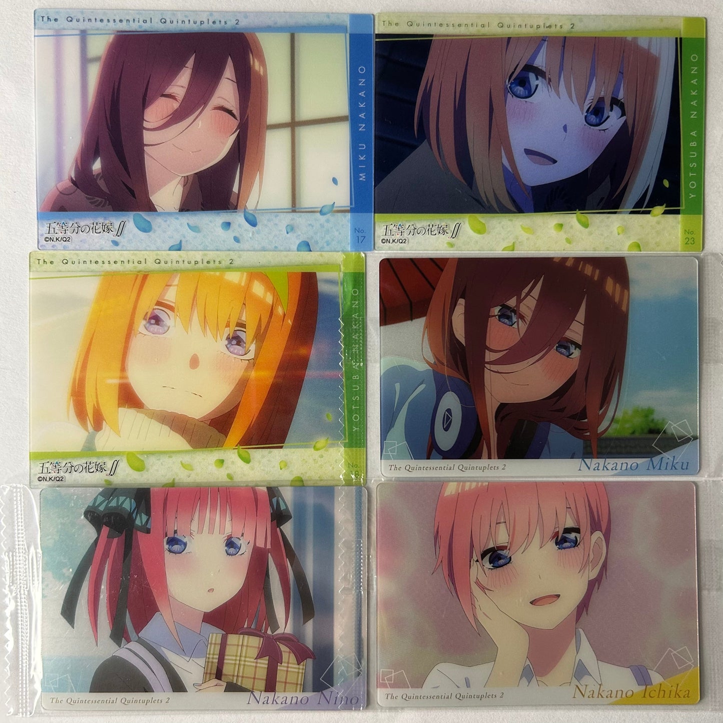 The Quintessential Quintuplets Trading Card Set
