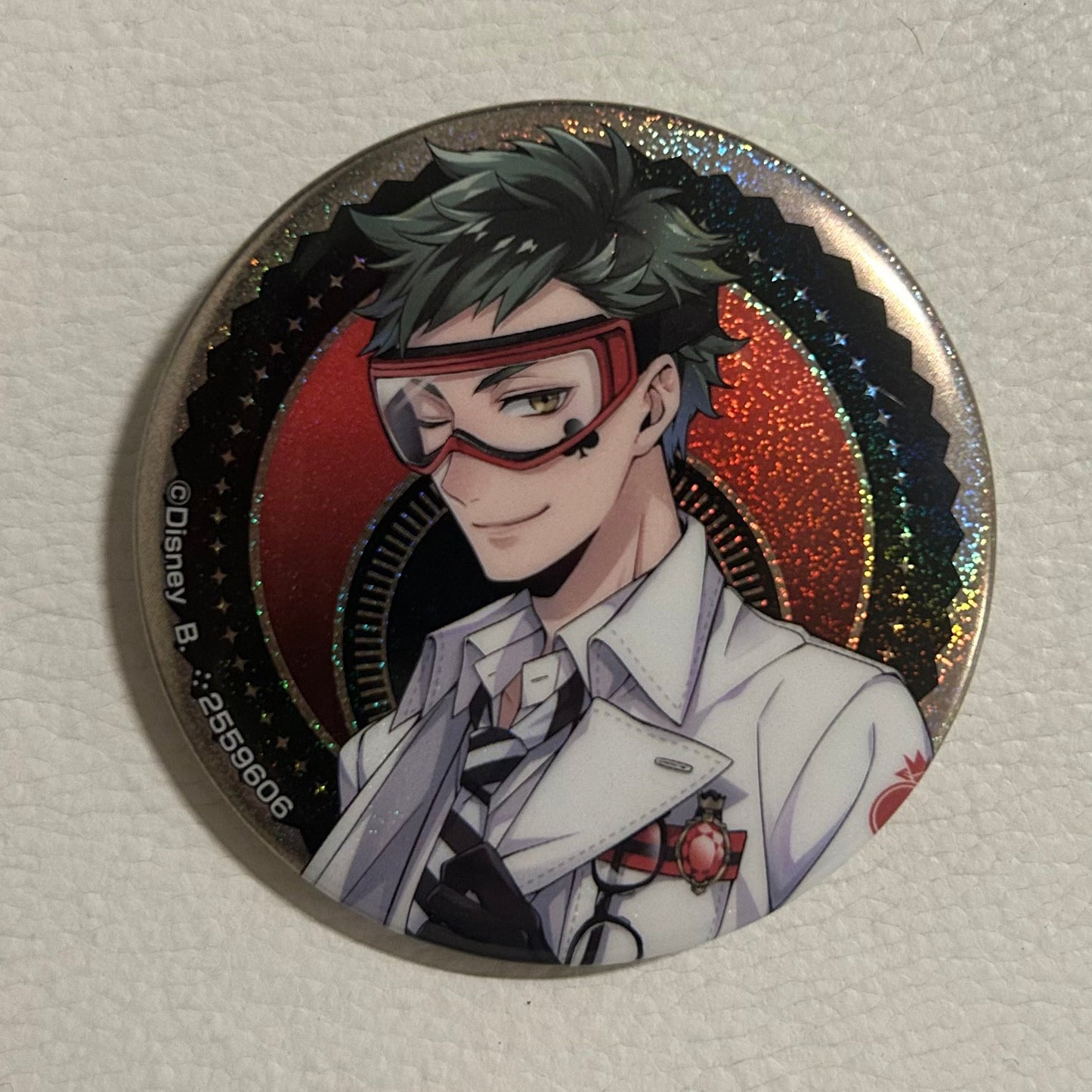 Twisted Wonderland Trey Clover Button