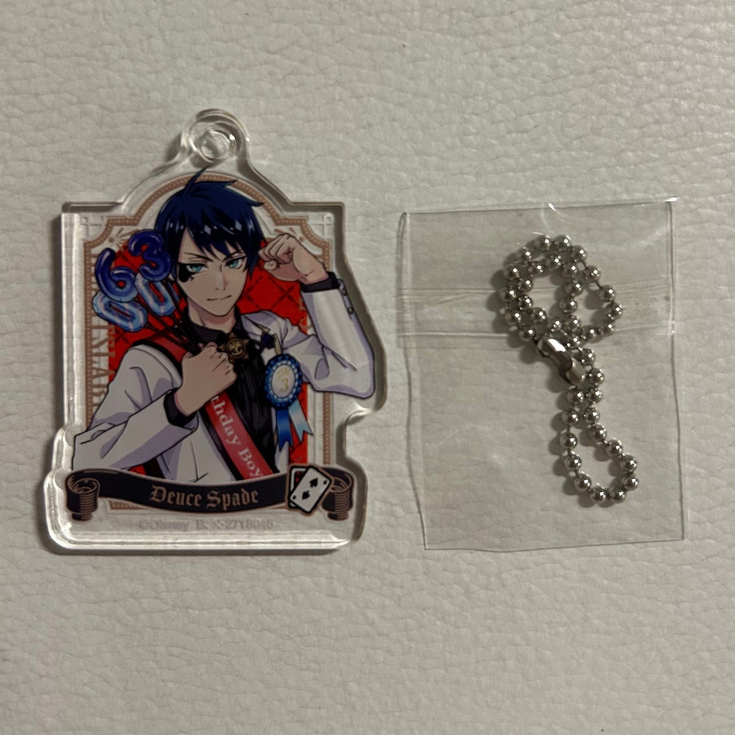 Twisted Wonderland Deuce Spade Acrylic Charm