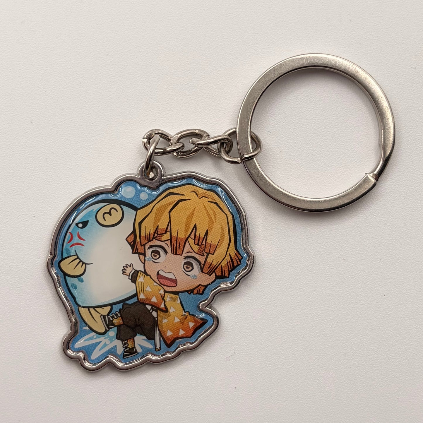 Demon Slayer Zenitsu Metal Keychain