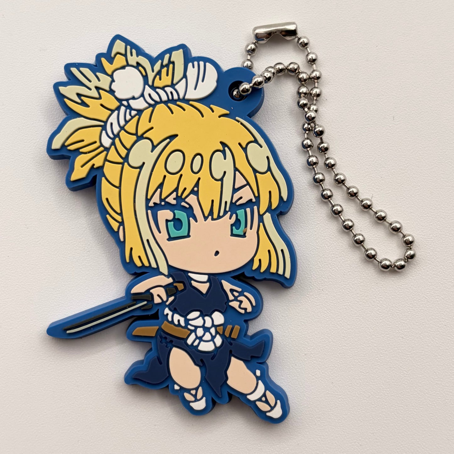 Dr. Stone Kohaku Rubber Strap Keychain