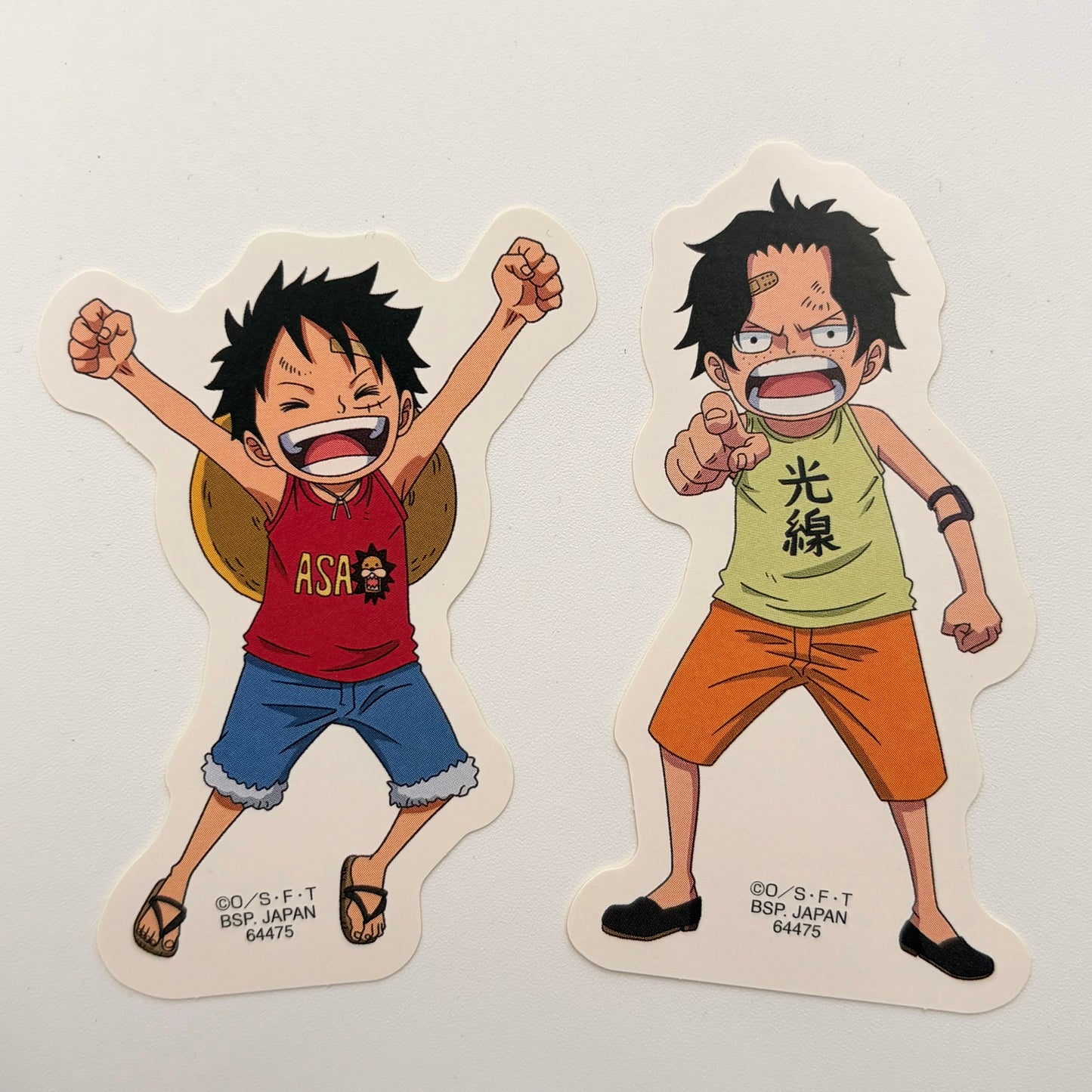 One Piece Luffy / Ace Sticker Set