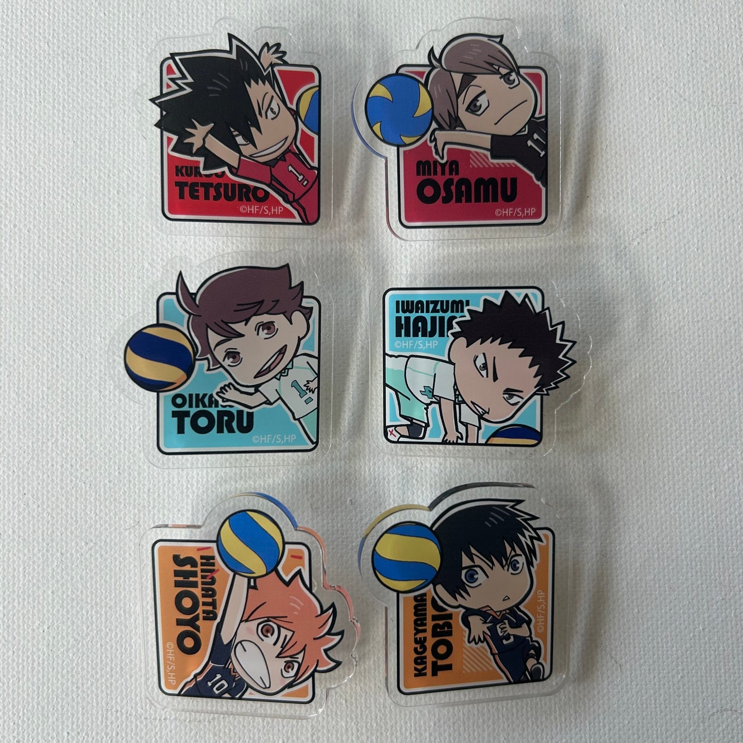 Haikyu! Clip Acrylic Buttons